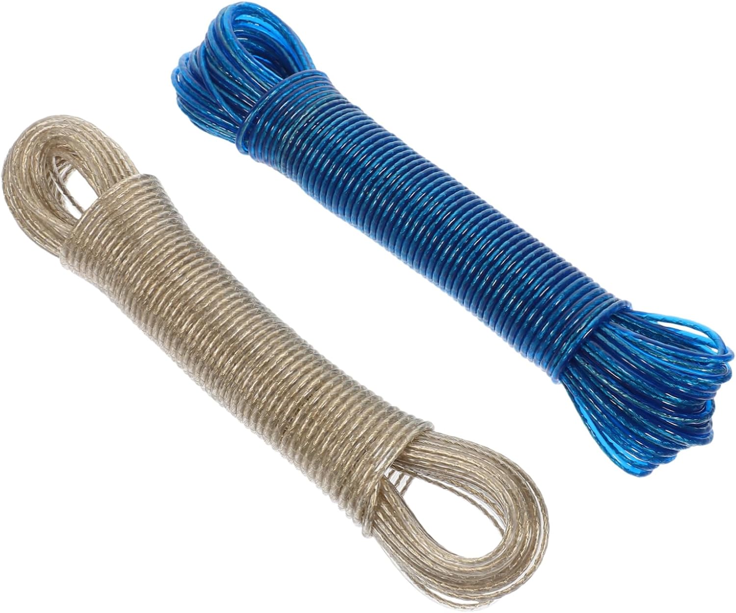 PRETYZOOM 4pcs Portable PVC Coated Clothesline Windproof Clothes Line Ropes for Outdoor Indoor and Travel Use for Drying Clothes Bedding and More