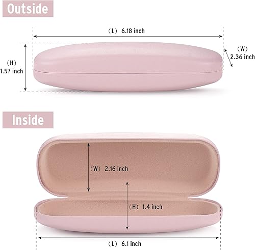 Miniatura 2 de Marvolia Glasses Case Hard Shell - PU Leather Eyeglass Case Eyeglasses Case for Sunglasses Eye Glasses Case
