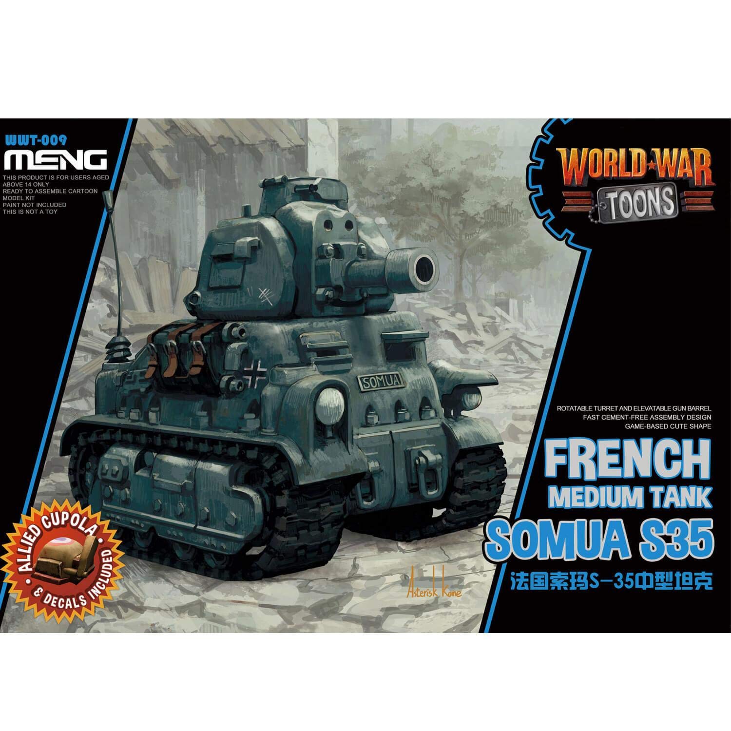 Meng Model - French Tank Somua S-35 World War Toon