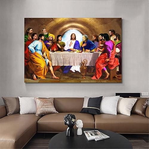 Miniatura 4 de VJS Póster de The Last Supper - Póster artístico de pared y arte de pared, póster moderno para decoración de dormitorio familiar, 16 x 24 pulgadas