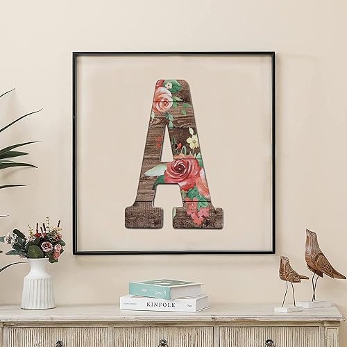 Miniatura 2 de COLLECTIVE HOME - Letras de madera de 12 pulgadas para decoración de pared letrero de pared rústico letreros decorativos del alfabeto número de casa