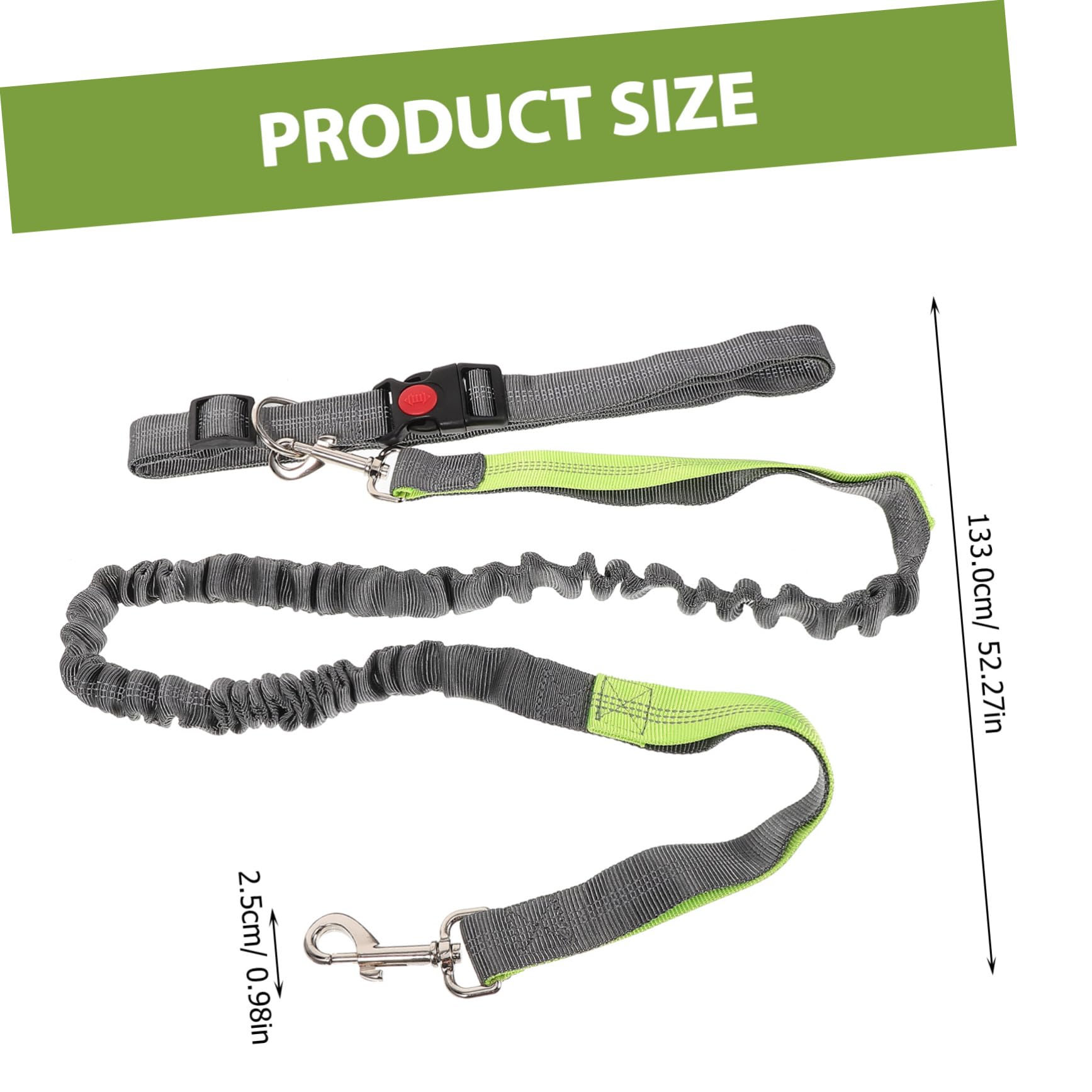 HAPINARY Dog Leash Multi Use Hands Running Leash for Dogs Belt Leash for Walking Reflective for Night Comfortable and Sturdy