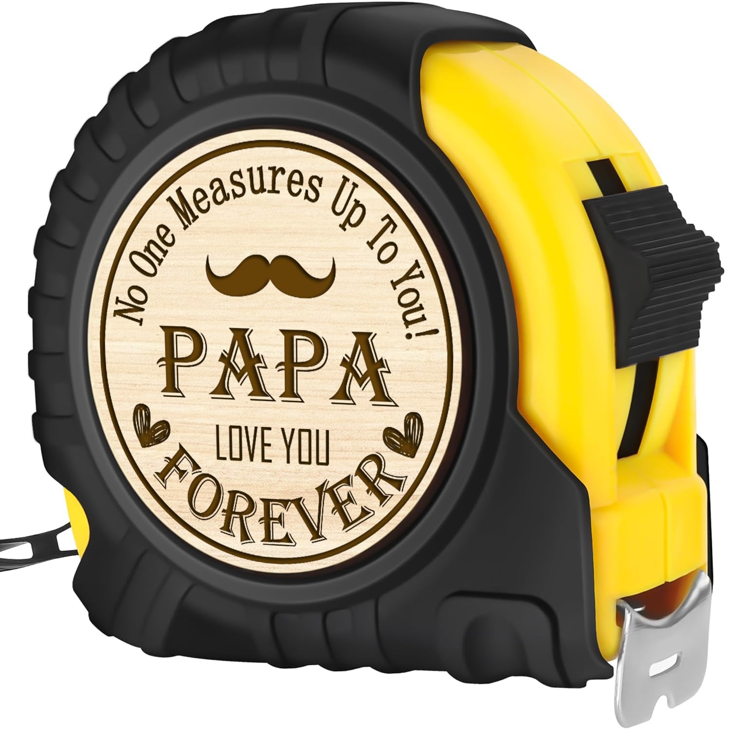 Tape Measure Gifts Idear for Dad Father‘s Day Idear Gift, Dad Gifts from Daughter Son, "No One Measures Up to You" Tape Measure 25 ft（7.5m)