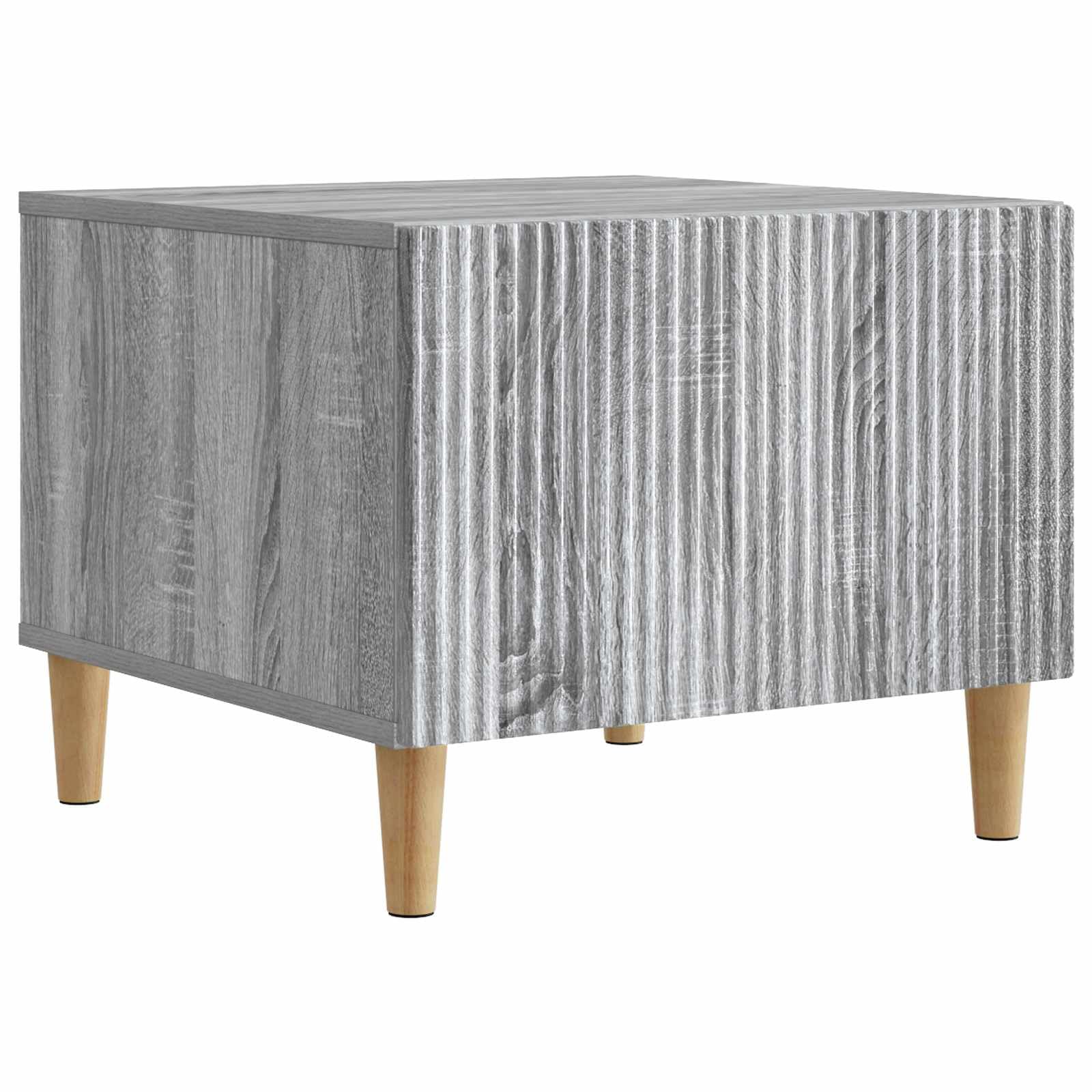 Table basse Sonoma gris bois d'ingénierie 49 cm avec rangement pour salon et bureau