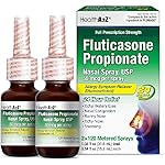 HealthA2Z Fluticasone Propionate Nasal Sprays | Allery Relief Spray | Runny Nose | Nasal Congestion | Sneezing | Itchy Watery Eyes | 24 Hour Allergy Relief | (2 Packs)