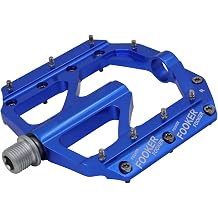 FOOKER MTB Bike Pedals Mountain Non-Slip Bike Pedals Platform Bicycle Flat Alloy Pedals 9/16' 3 Bearings for Road BMX MTB Fixie Bikes