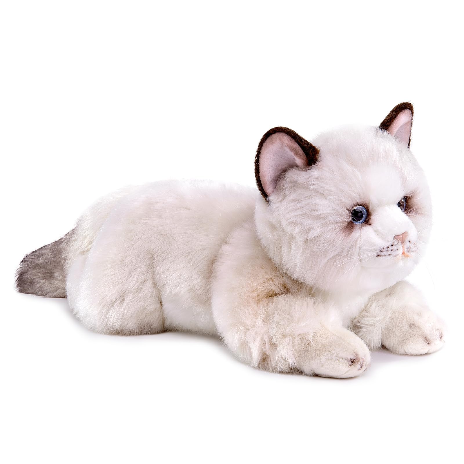 Cuddly Toy Ragdoll cat Super Soft Kissen Collectible Cute Cat Stuffed Animal Funny Plush Toy Companions for Cuddling Napping & Home Decor Baby Children's Gift for Christmas Girls Boys