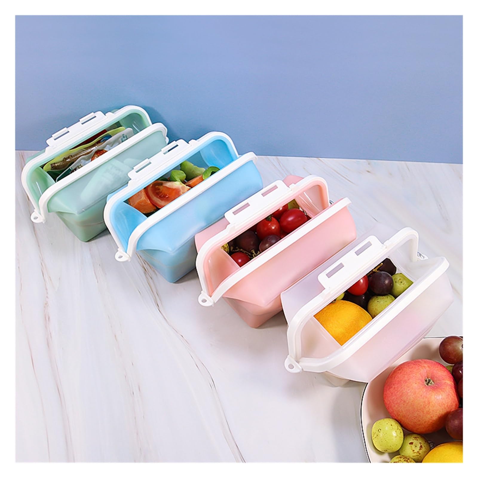 Generico Compatibile con sacchetti for la conservazione degli alimenti, borsa da viaggio sigillata for frutta