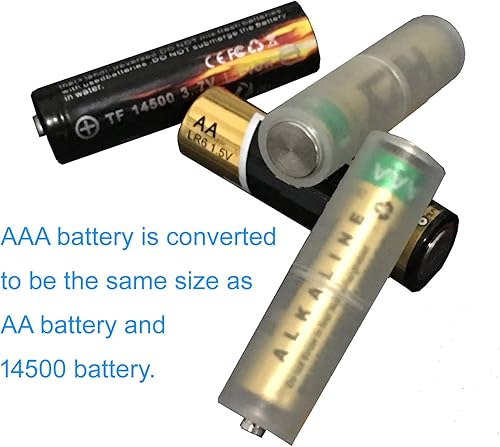 Miniatura 3 de adaptador para baterías AA a D, color blanco.