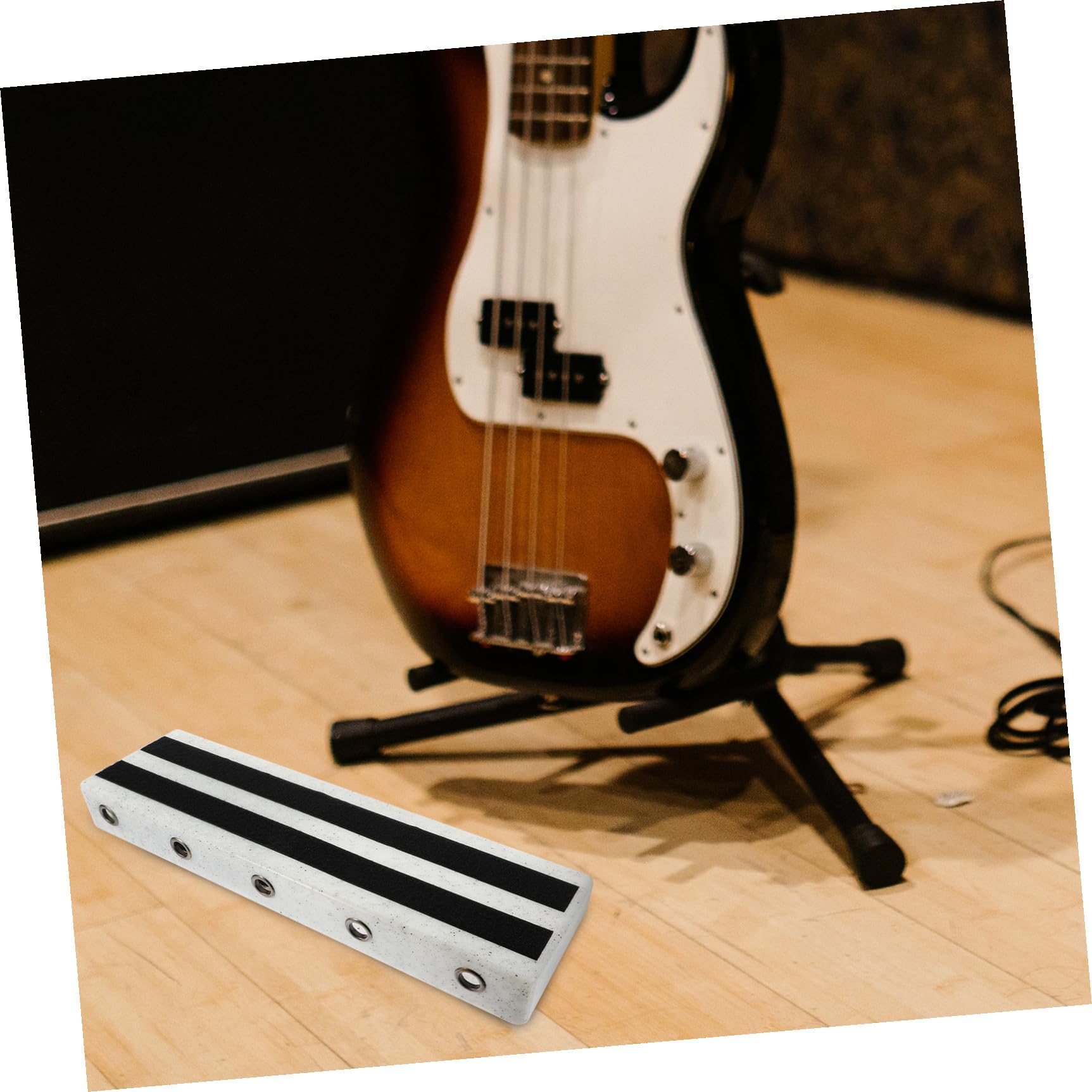 Toyvian Pedalera de Guitarra Eléctrica Tablero de Efectos en Pe Blanco, Diseño Seguro y Fiable para Organizador de Efectos y Uso en Conciertos