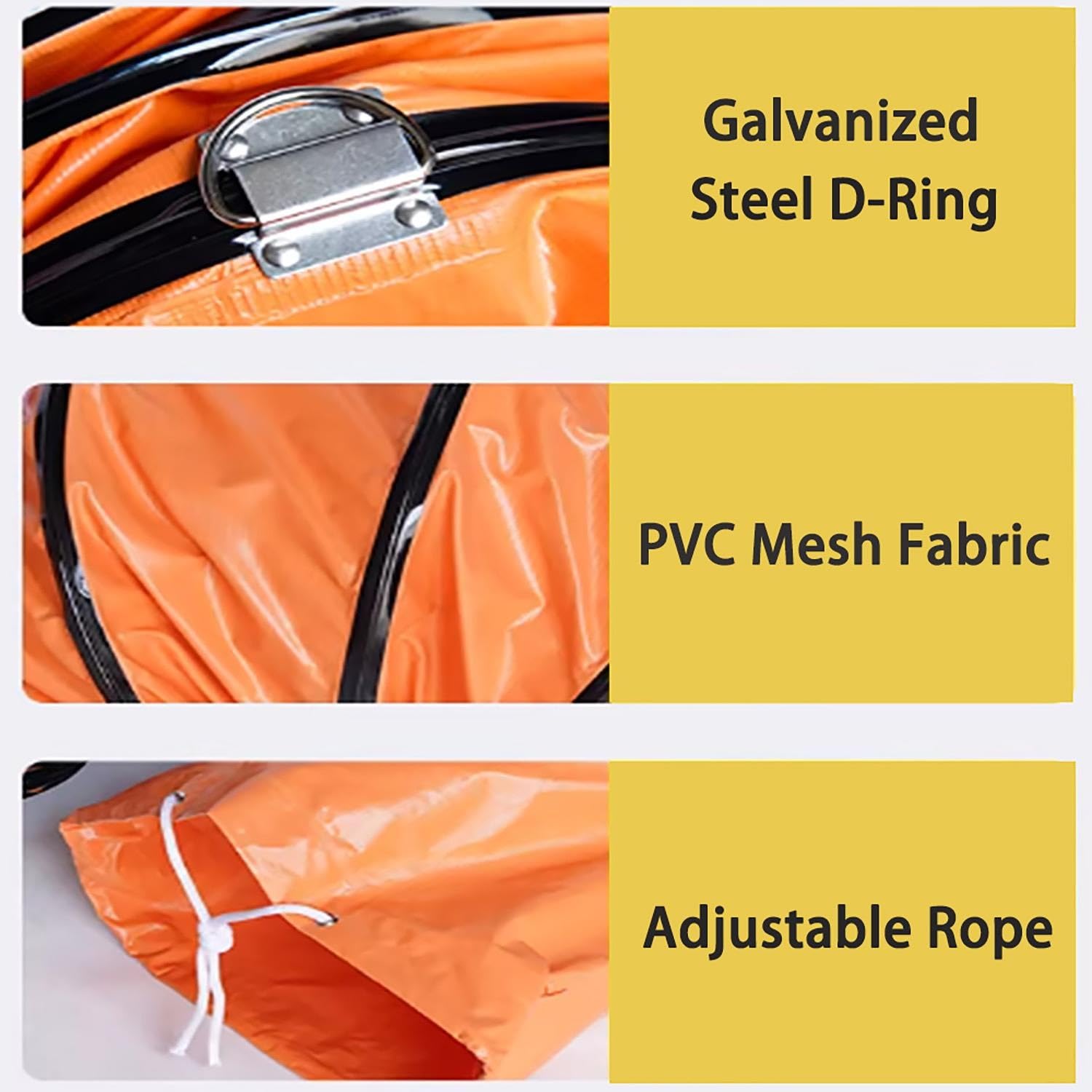 Générique Tuyau flexible en PVC avec corde réglable et anneau en D