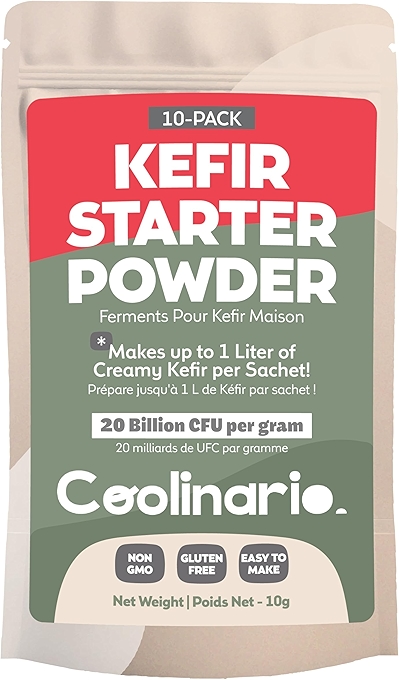 Coolinario 酸奶发酵剂 | 益生菌培养 | 平滑、奶油质感、微酸口味 | 非转基因、无防腐剂、无麸质、清真与犹太认证