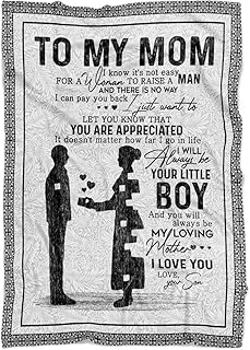 Mom Personalized Blanket from Daughter & Son - Mothers Day Custom Throws with Kids Names - to My Mom We Love You - Worlds Greatest Mom Blanket - Gift for Birthday (Mom2, Fleece 50