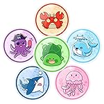 Ice Packs for Injuries Reusable, 6 Pcs, Boo Boo Ice Packs for Kids, FSA Eligible HSA, Hot Cold Compress, Pain Relief, Toddler Toothache, Baby Fever, Kindergarten Get Well Item for Child (Ocean Buddy)