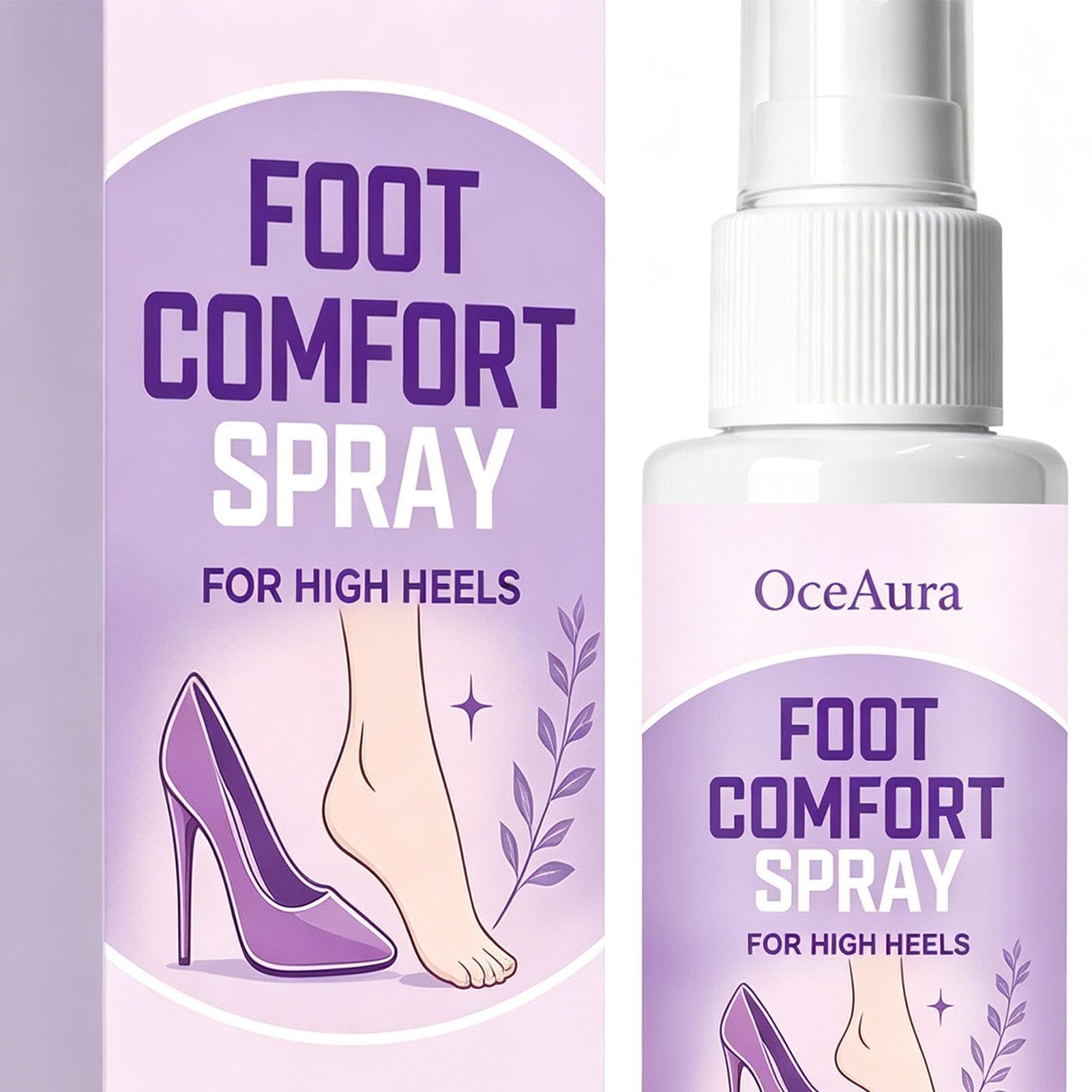 Spray do pielęgnacji stóp, przenośny, Quick Mist, Relief Device with Reliable High Heel Style, Long Standing Daily Walking, Travel Camping Home Dress Shoes Weddings Events Aid, Easy Use Apartment