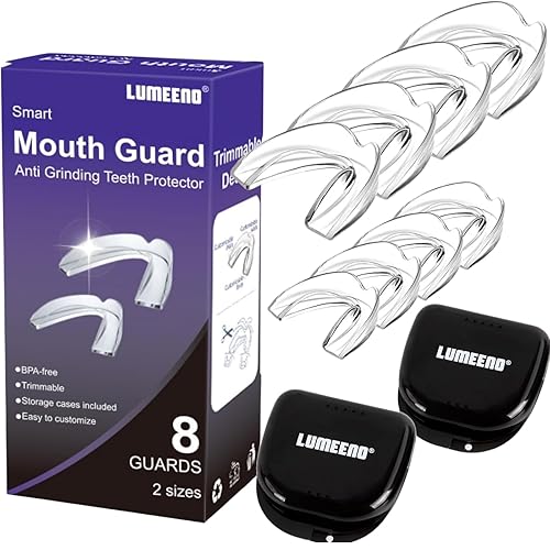 Nighttime Comfort Mouth Guard Set – 8 Pack Moldable Guards