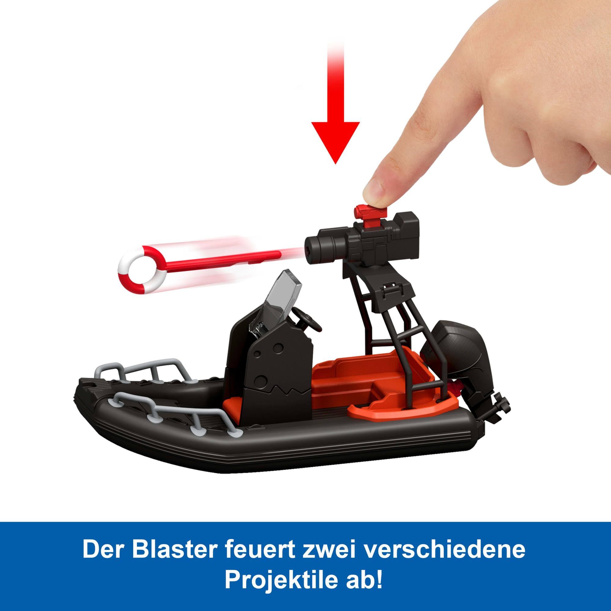 Mattel Jurassic World: Die Wiedergeburt Geschichtenset, Fahrzeug mit Dinosaurier- & Menschen-Figuren, Floß aus dem Film & Distortus Rex & Delgado, Isabella & Aquilops, Insel-Flucht, JGB55