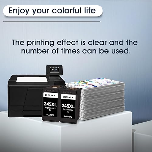 Miniatura 5 de PG-245XL - Cartuchos de tinta negra de repuesto para Canon 245XL para impresora PIXMA MG2420 MG2520 MG2522 MG2920 MG2922 MG3029 TS202 TS3122 TR4520
