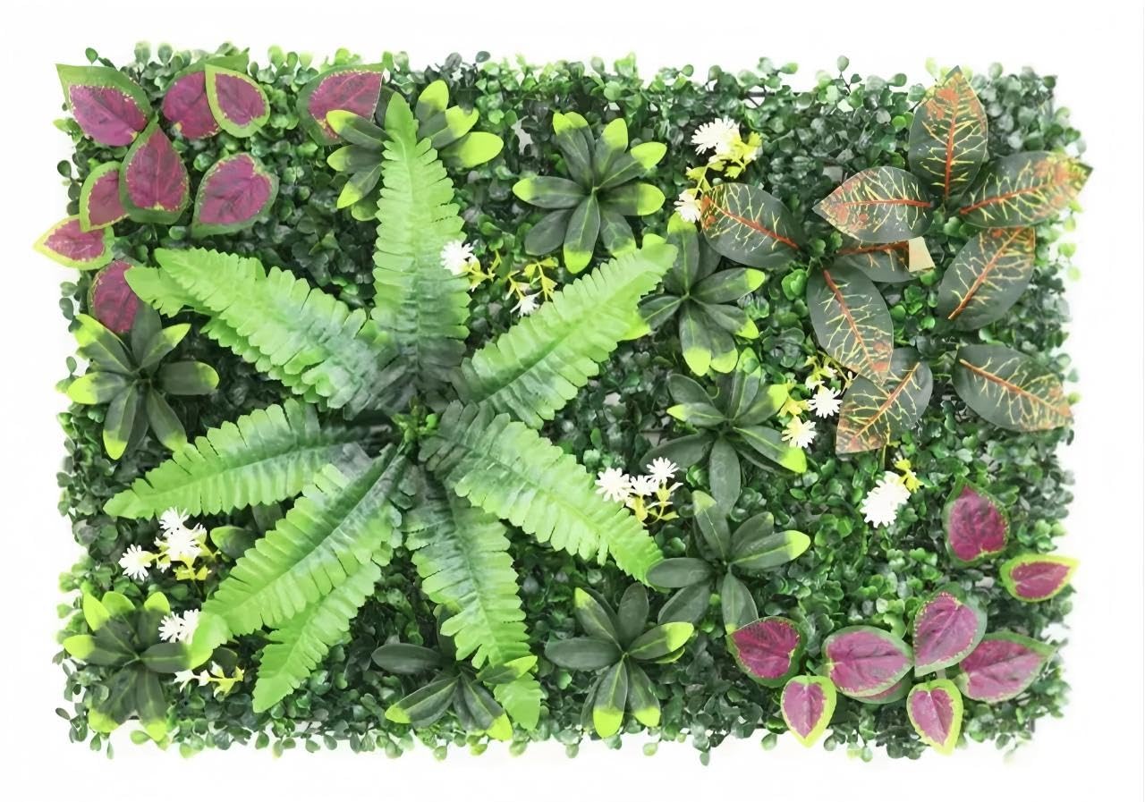 Mur de plantes artificielles eucalyptus panneau verdure 1x1m