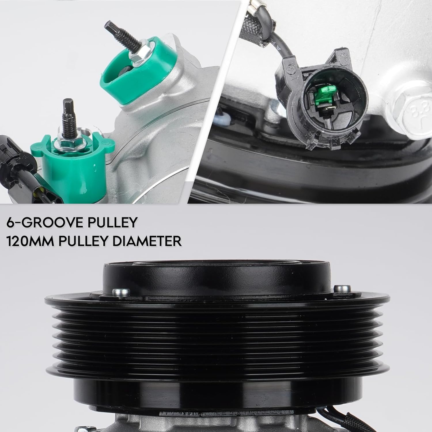 New AC Air Condition Compressor for Hyundai Azera 3.3L 3.8L 2006-2011, for Santa Fe 2.7L 07-09, for Sonata 2.4L 3.3L 06 07 08, for Kia Optima 06 07 2.7L, for Sorento 2.4L 12-13, for Magentis 2.4L 2.7L