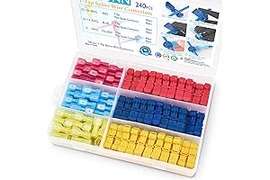 Vampire Clips Electrical: TICONN 240Pcs T Tap Wire Connectors