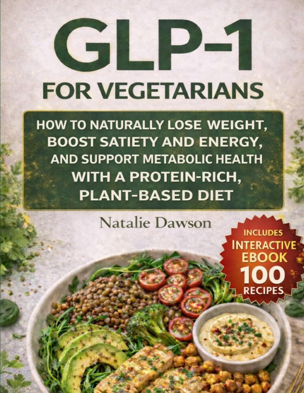 GLP-1 For Vegetarians: How to naturally lose weigth boost satiety and energy, and metabolic health with a protein-rich, plant-based diet (INTERACTIVE EBOOK-FULL COLOR))