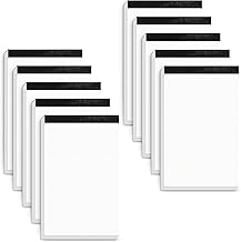 10 Pack Small Notepads Refills Grocery for List White Memo Pads 3x5 In Writing Notepad of Work Server Writing Note Pads with 50 Sheets Scratch Pads Paper in Each Pad Mini Pocket Notebook Refills Blank