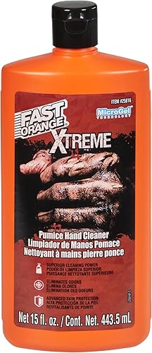 Permatex 25618 limpiador rápido para manos naranja, Xtreme, 1 galón, 15 oz.