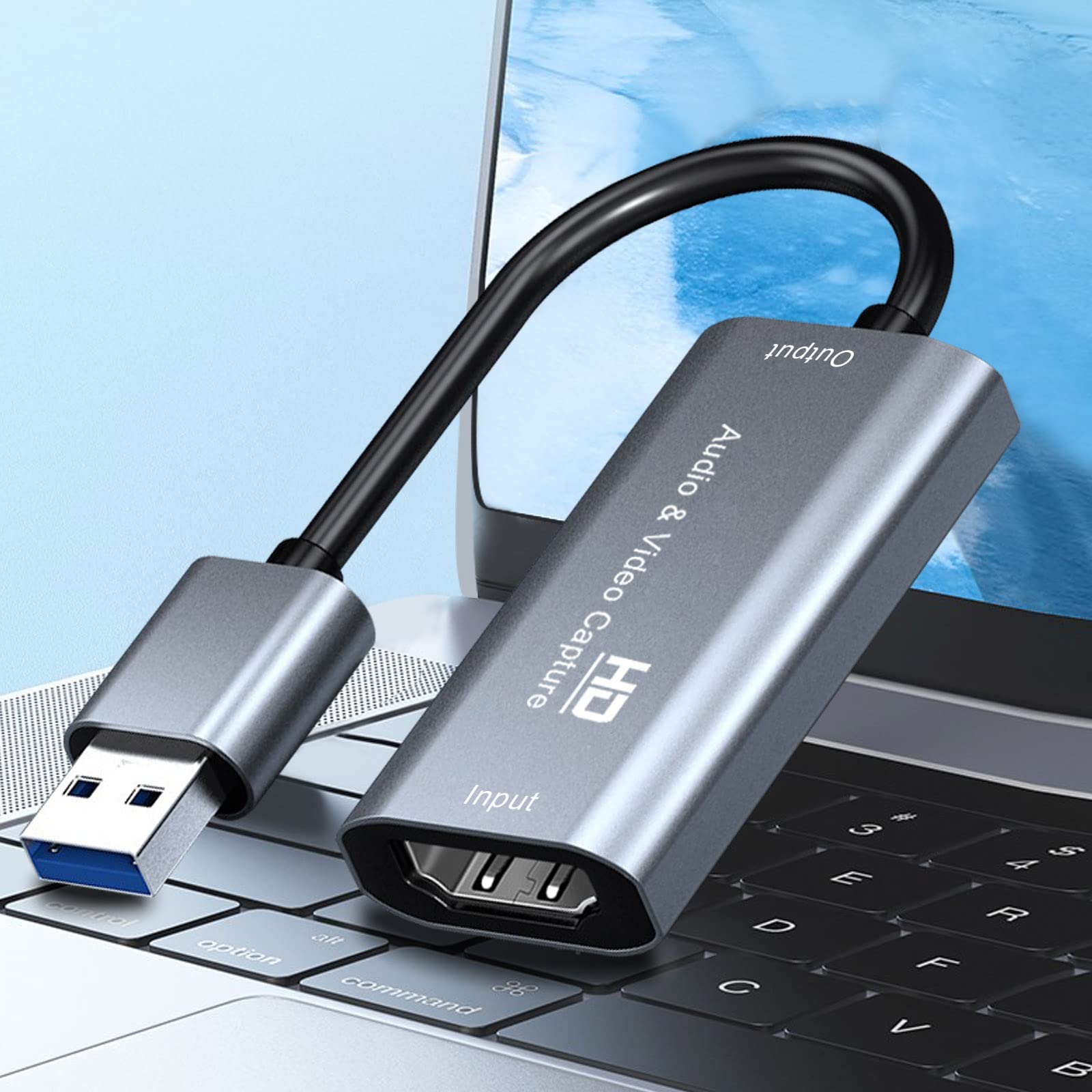 Carte De Capture Vidéo 4K HDMI Vers USB-C 3.0 - 1080p 60fps - Faible Latence - Pour Streaming, Jeux (PS5, Switch), Enregistrement