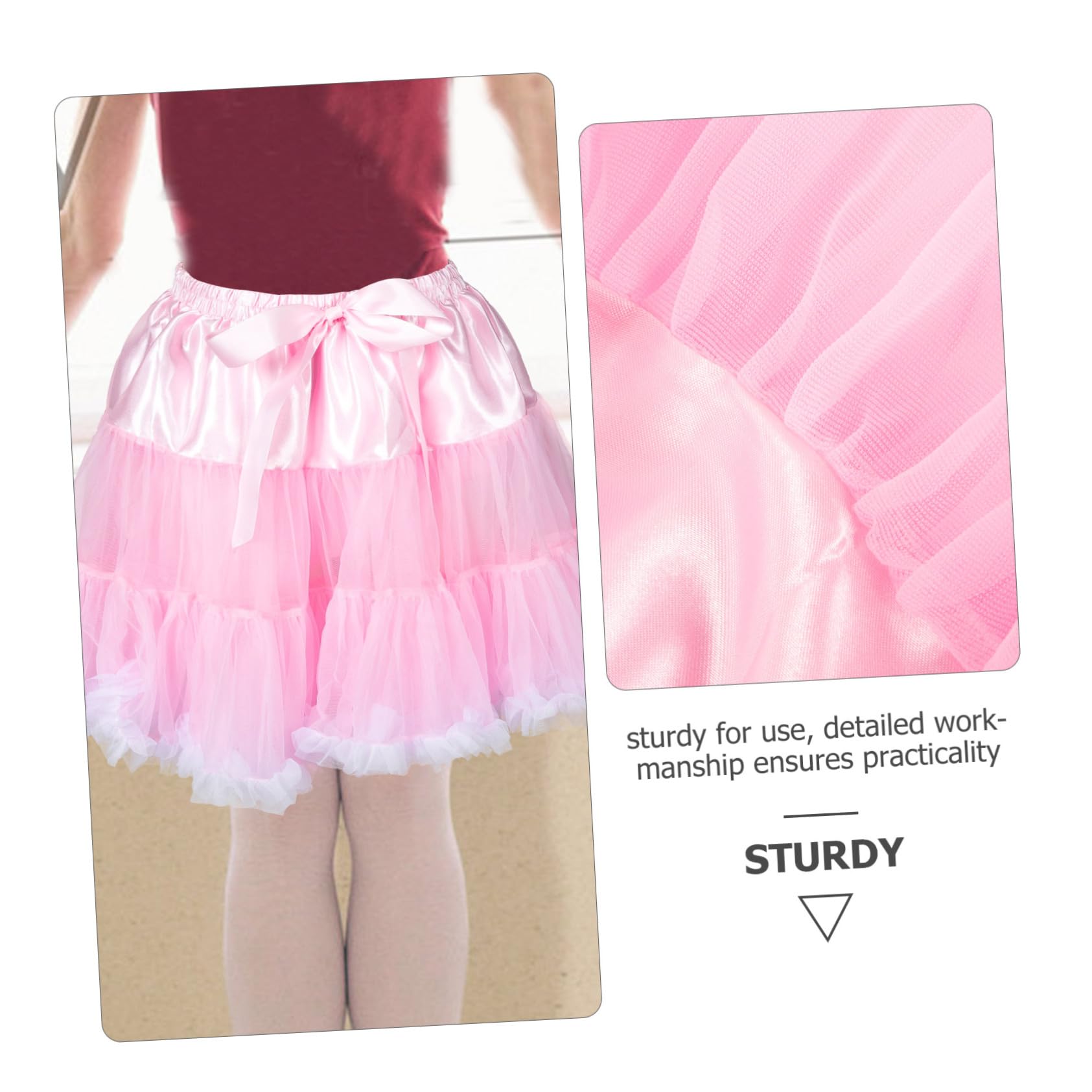 VALICLUD gonna di tulle per bambini abbigliamento per ragazze party dress tutu vestito da bambino gonne tutù per ragazze 4-6 tutù rosa per ragazze vestito da cheerleader per bambini