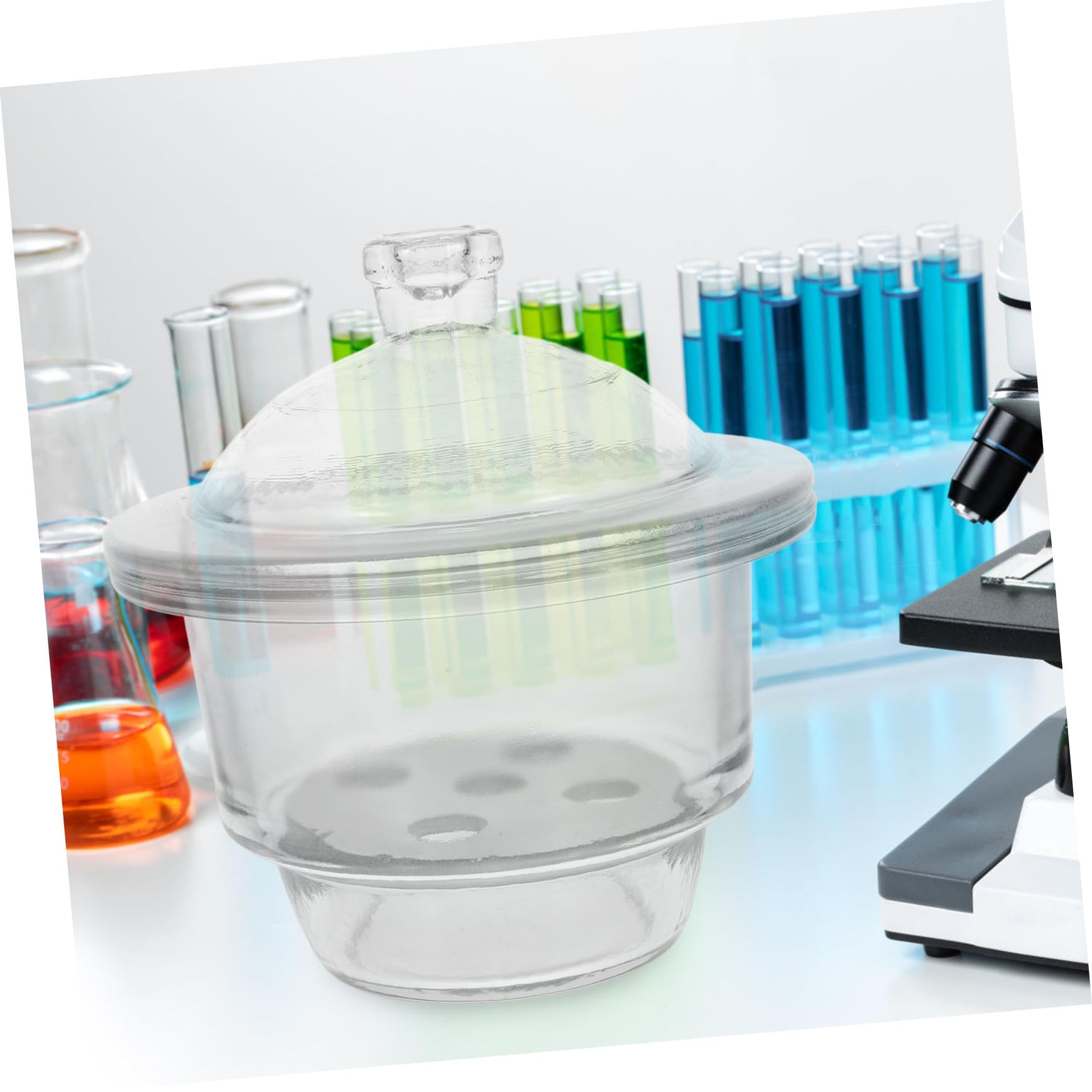 Barattolo Durevole 150mm in Vetro da Laboratorio Essiccatore Resistenza Chimica Bottiglia Essiccante per Uso Scientifico e Industriale