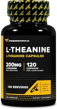 Primaforce L-Theanine 200mg 120 Capsules, Theanine Amino Acid Supplement