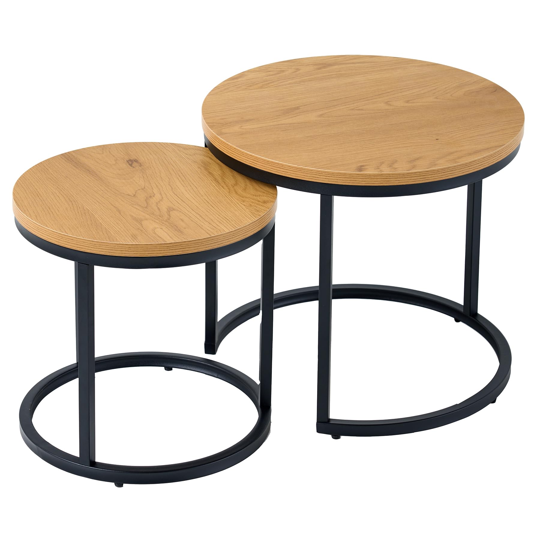 Beistelltische ELEGANCE 45cm - schwarz natur - MDF - 20 kg Belastbarkeit