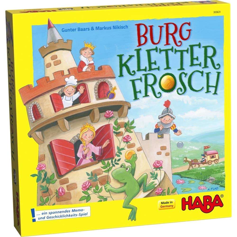 HABA Castle Climbing Frog, Multicolor