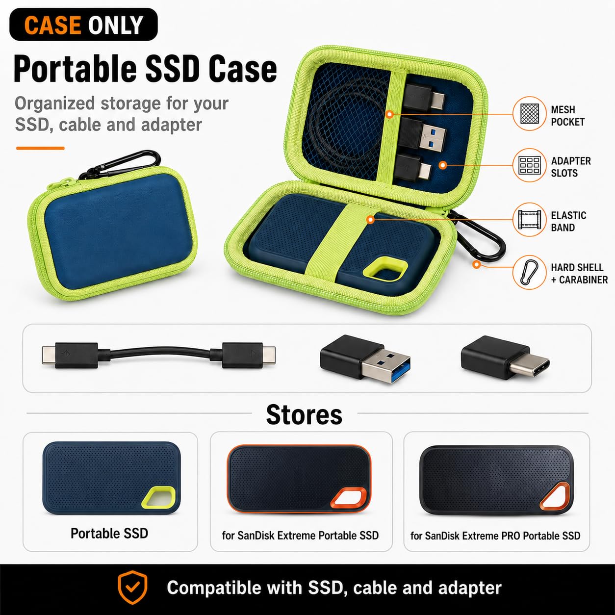 Amazon.co.jp: ケース 適用される SanDisk (サンディスク) 1TB 2TB
