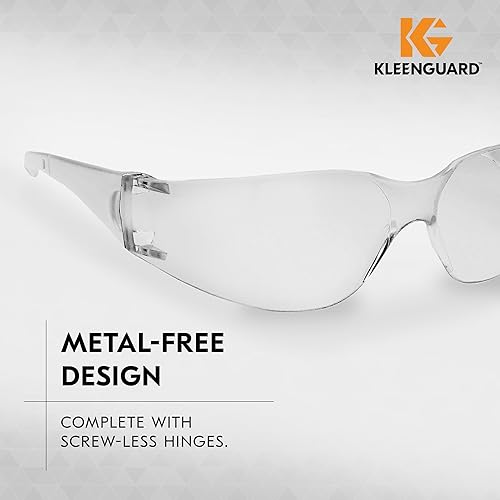 Miniatura 4 de KleenGuard Element 25627 - Gafas de seguridad ligeras, económicas, desechables, sin metal, lentes y marco transparentes, 12 paresestuche