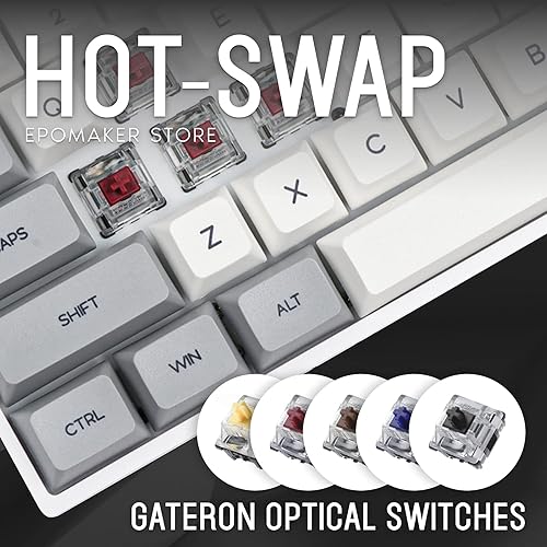 Miniatura 3 de Teclado mecánico de teclas intercambiables con retroiluminación RGB NKRO IP6X impermeable cable tipo C para WinMacJugar SKYLOONG SK61 61 de EPOMAKER