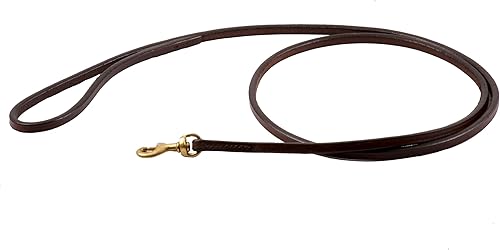 Miniatura 7 de Alvalley Snap - Correa de perro de cuero hecha a mano - Suave y suave de sostener - Herrajes a presión de latón macizo - Fácil de usar - Adecuado