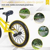 Vista 5 de GASLIKE 16 Inch Balance Bike for Big Kids Boys and Girls, No Pedal Sports Training Bicycle, Adjustable Seat Pneumatic Tires Quick Assembly