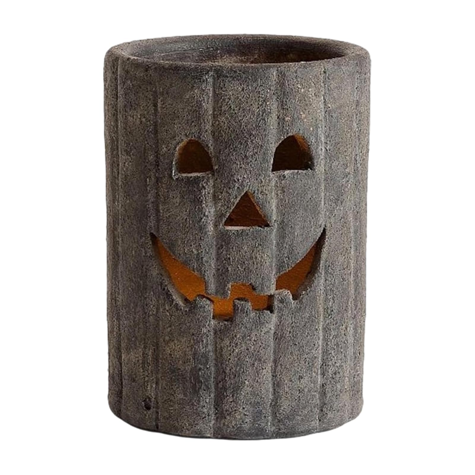 Halloween Pumpkin Candle Holder Resin Vintage Lantern