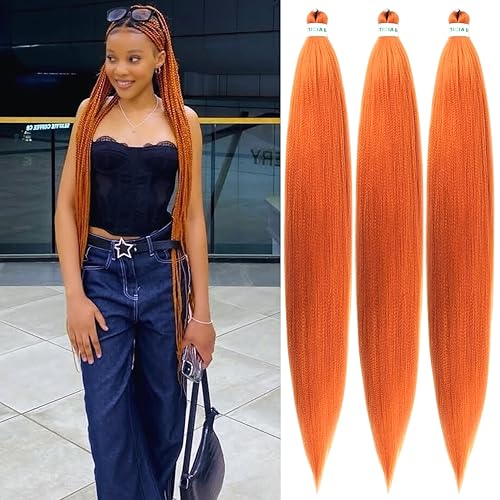 Miniatura 88 de Cabello trenzado para niños preestirado de 16 pulgadas, color negro, Yaki ez, trenzado para niños, trenzas sin nudos