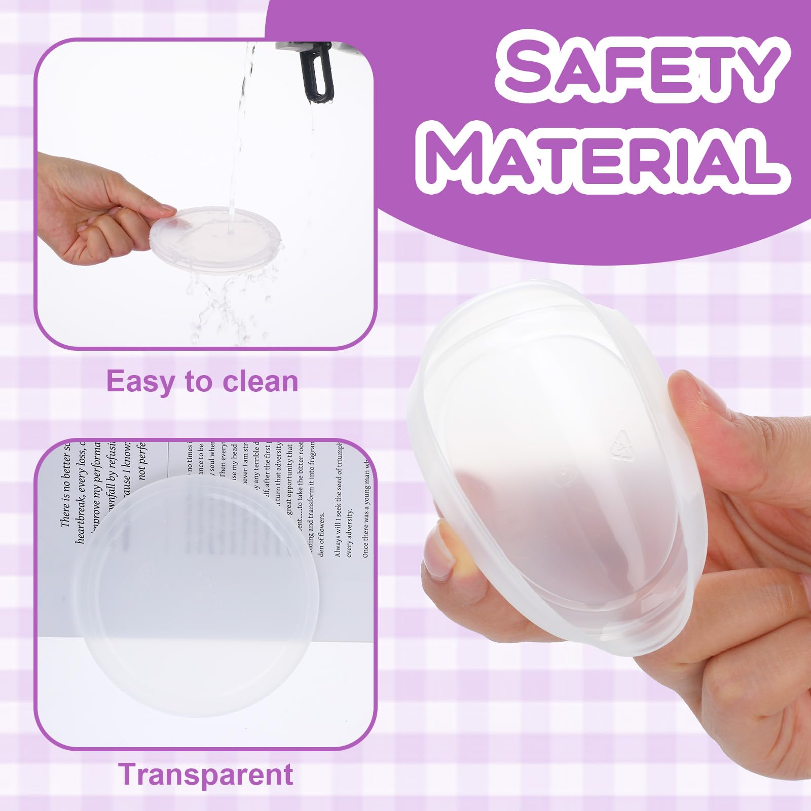 TIESOME Lot de 6 couvercles pour boîtes de conserve de 75 mm en plastique lavable pour boîtes de 800 g, couvercles transparents pour nourriture pour chat, nourriture pour chien, stockage des aliments