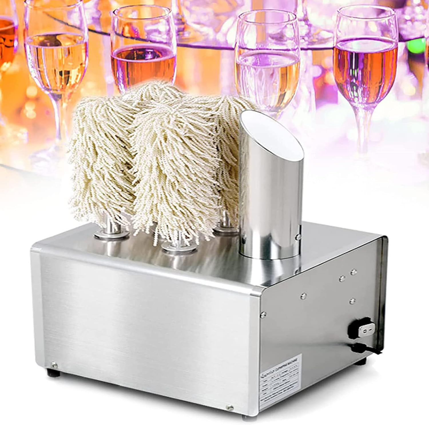 Wine Glass Polisher - Commercial Hot Air Dryer for Bars and Cafes, Multi-Function Glassware Cleaner, Ideal for Winery Use