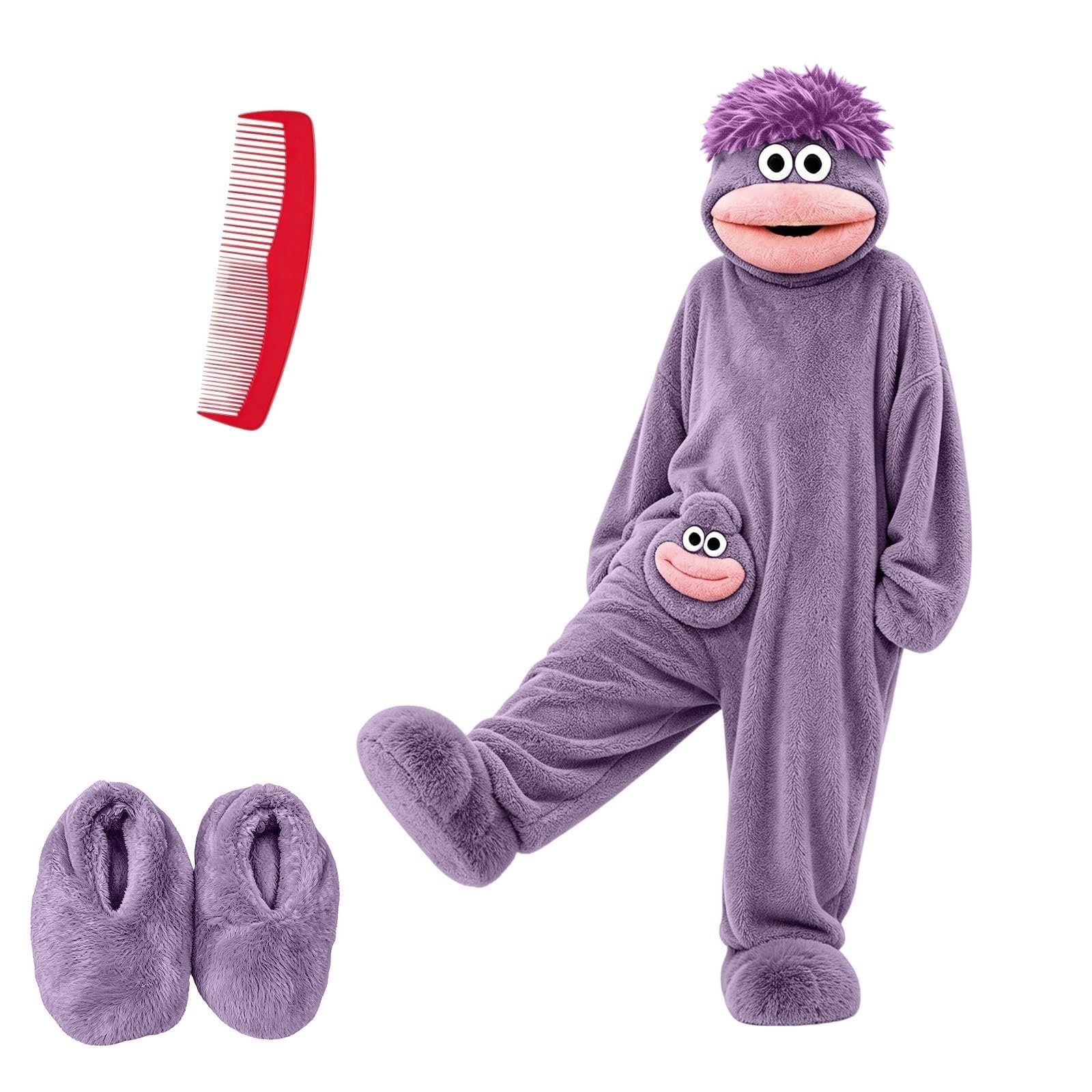 Big Mouth Monster Hoodies for Men UK Adult Funny Pajamas Cute