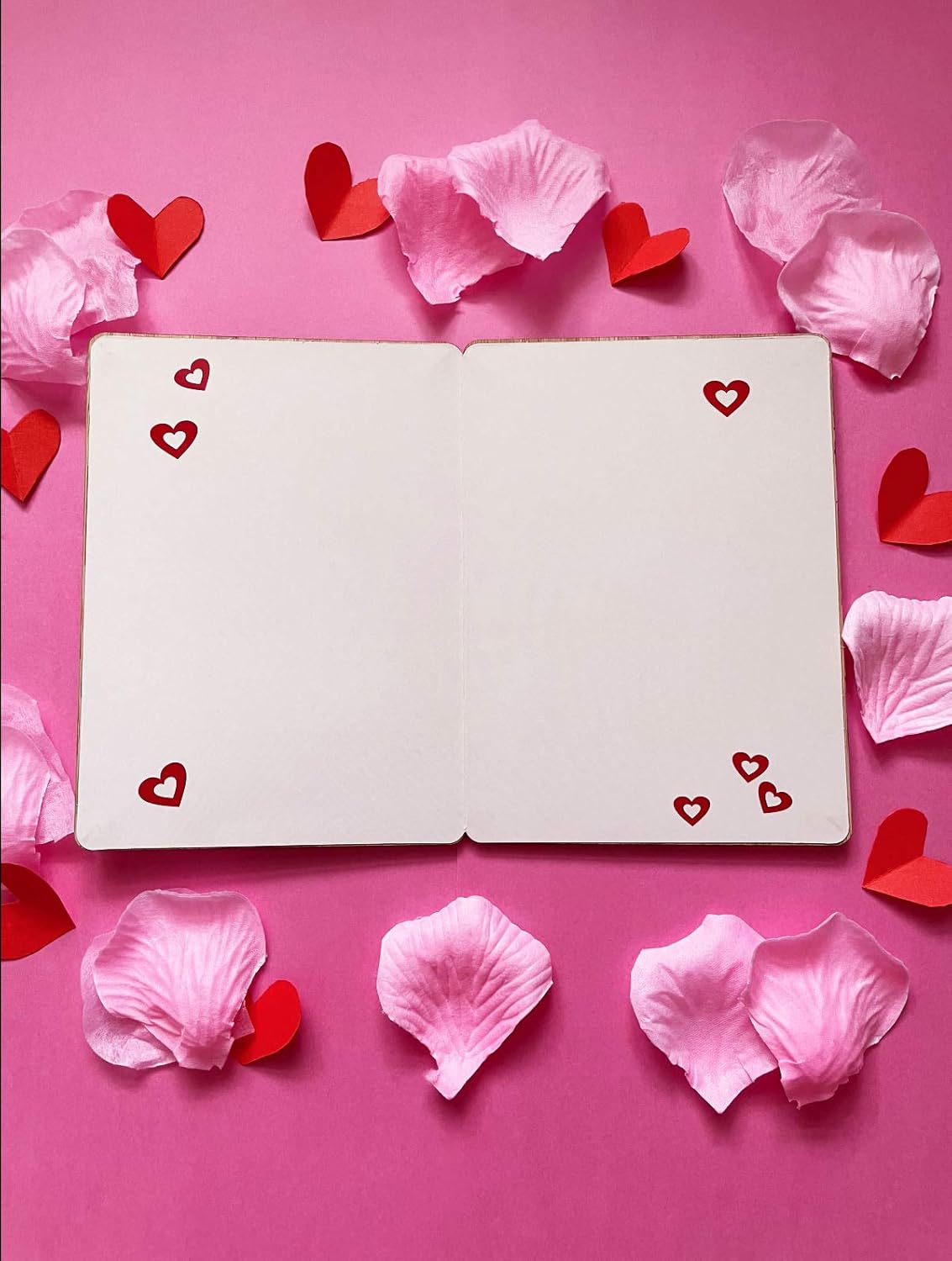 Romantic Red Rose Love Card, Wooden Romantic Card for Valentines Day,Anniversary, Wedding, Birthday, for Her, Him, Wife, Husband, Girlfriend, Boyfriend Gift