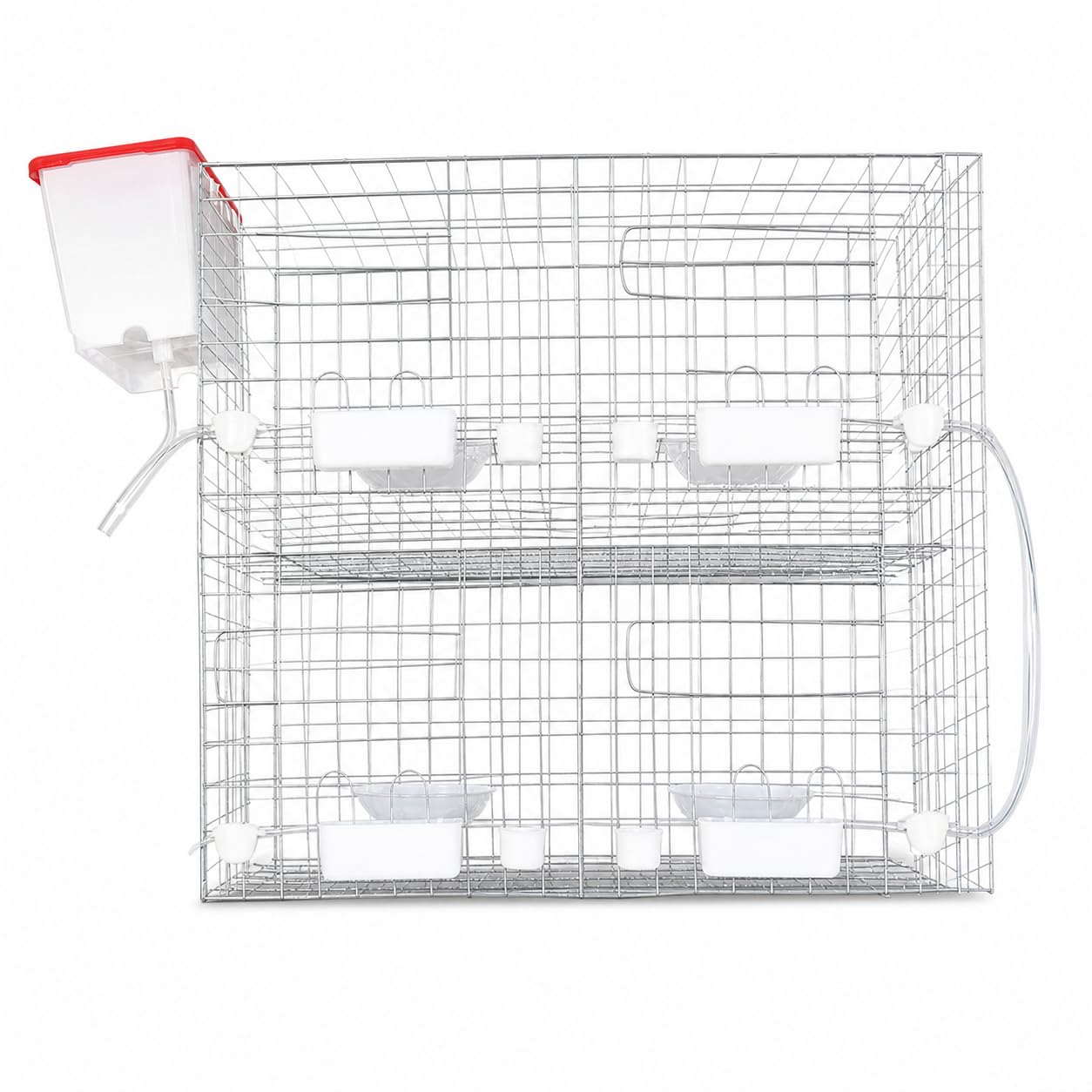 Jaula para Palomas Metal, Cría Automática con Accesorios Completos para Palomas