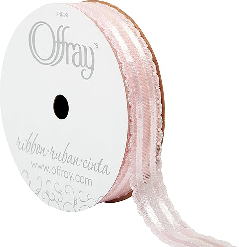 Offray Cinta decorativa y artesanal de satén de 5/8 pulgadas de ancho, 9 pies en total, multicolor