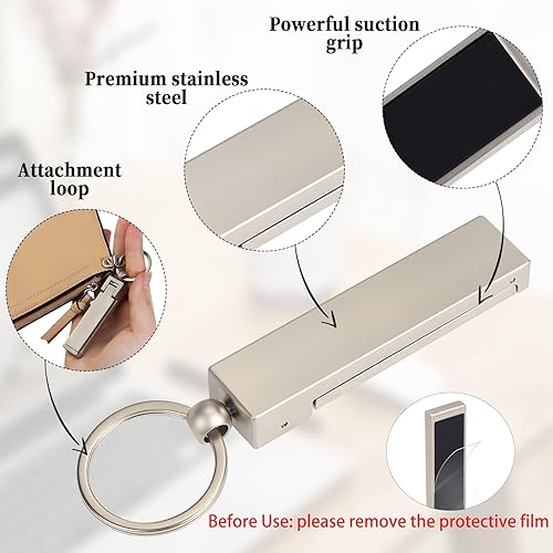 Miniatura 5 de Gancho para bolso para mesa, soporte instantáneo para colgar monederos para mesa, escritorio, plegable, gancho para colgar en la mesa para mujer,