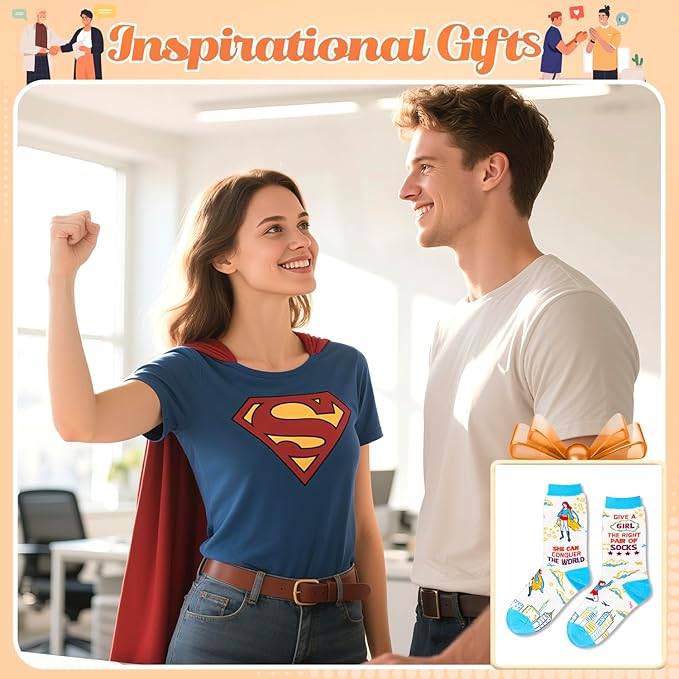 HAPPYPOP Medias para Mujer con Frases Motivacionales miniatura 7