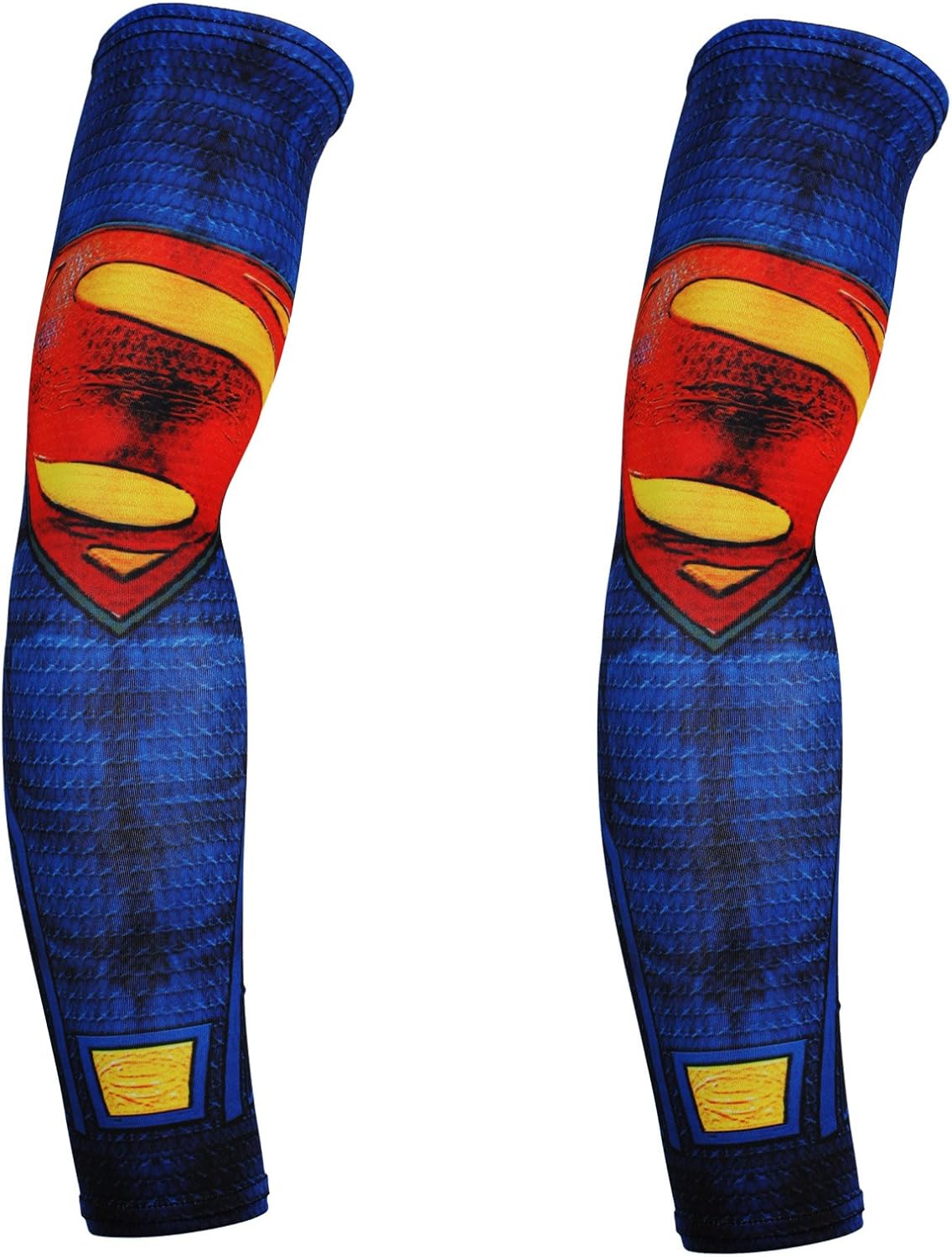 Red Plume Unisex UV Protection Cover Arm Sleeves for Bike Cycling Hiking Golf Running Basketball Football & Outdoor Activities (Multicolored A/ 'includes 6 sleeves') - - 